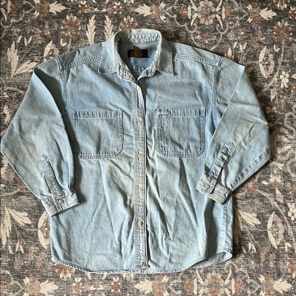 Vintage Eddie Bauer Denim Cotton Shirt